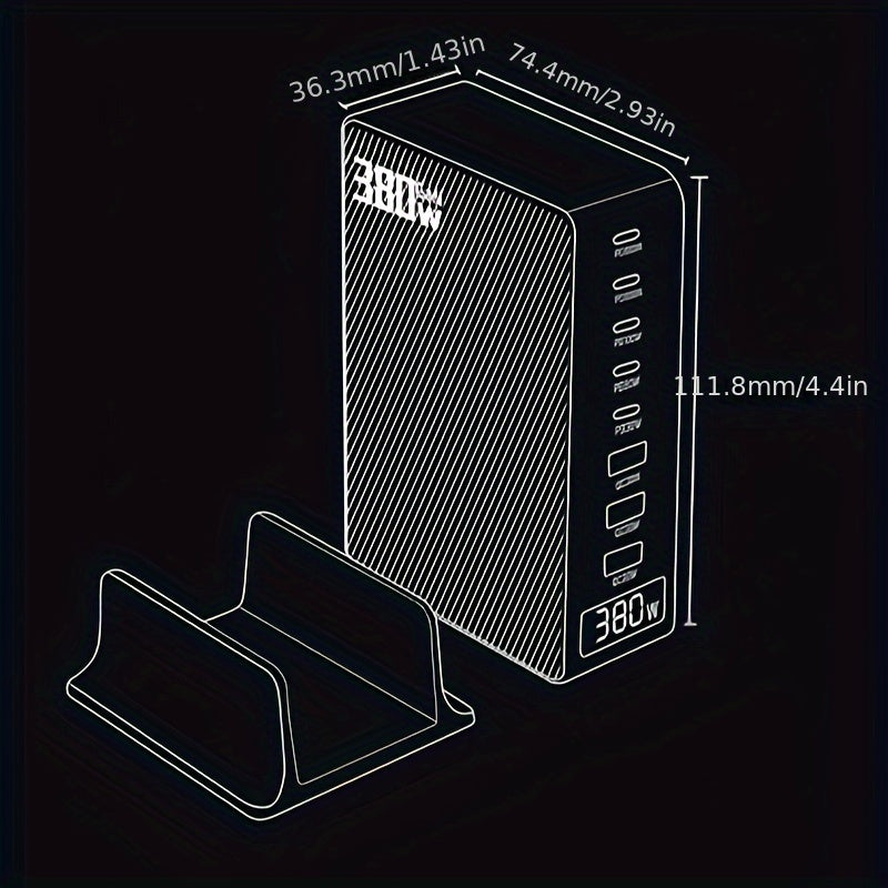 8-Port Charging Station