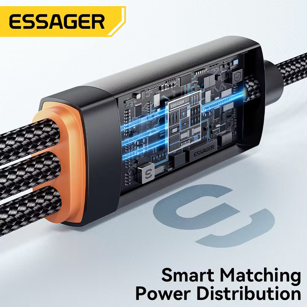 PD 100W 3-in-1 Charging Cable
