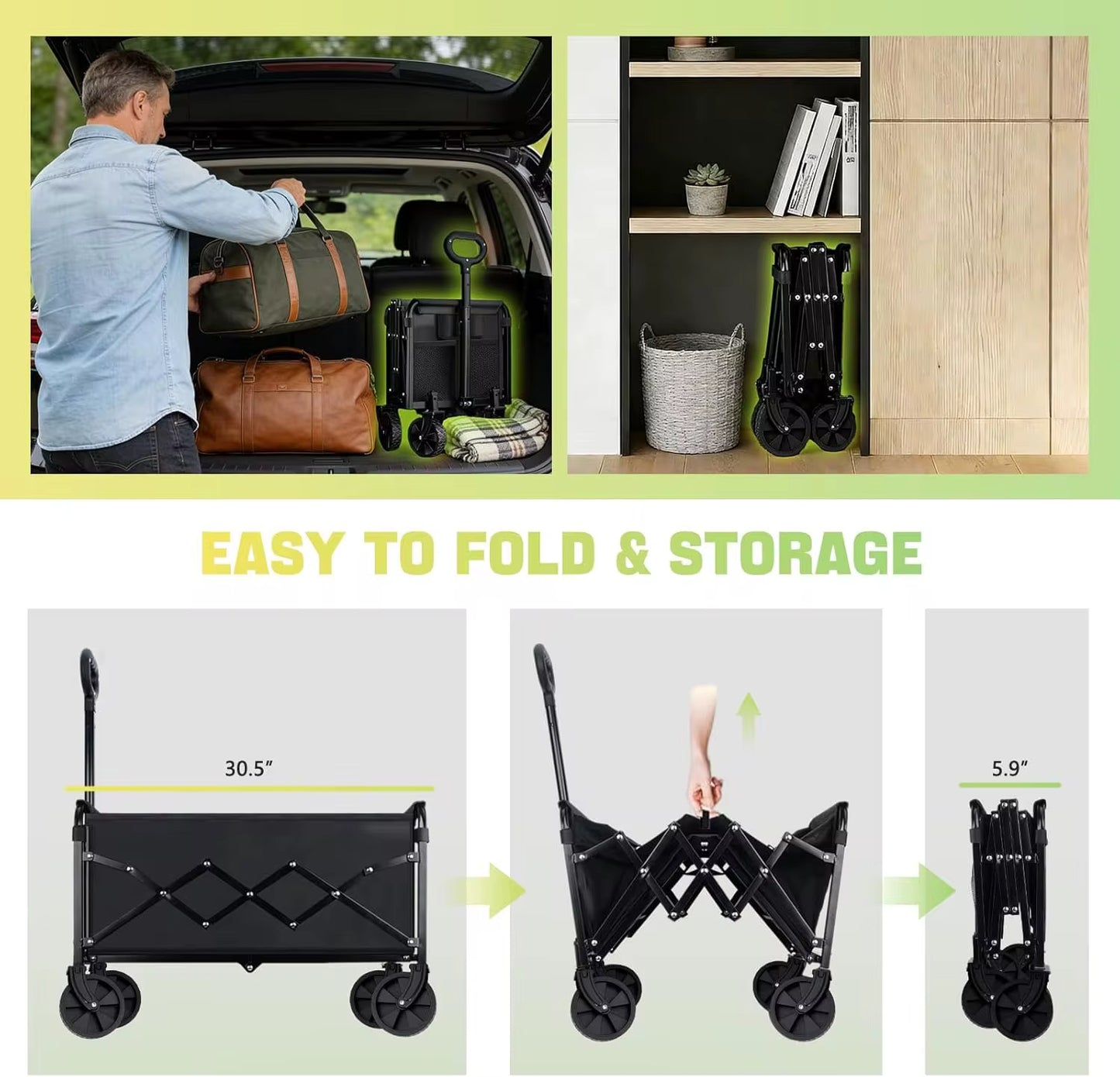 WaveCargo Pro Folding Wagon