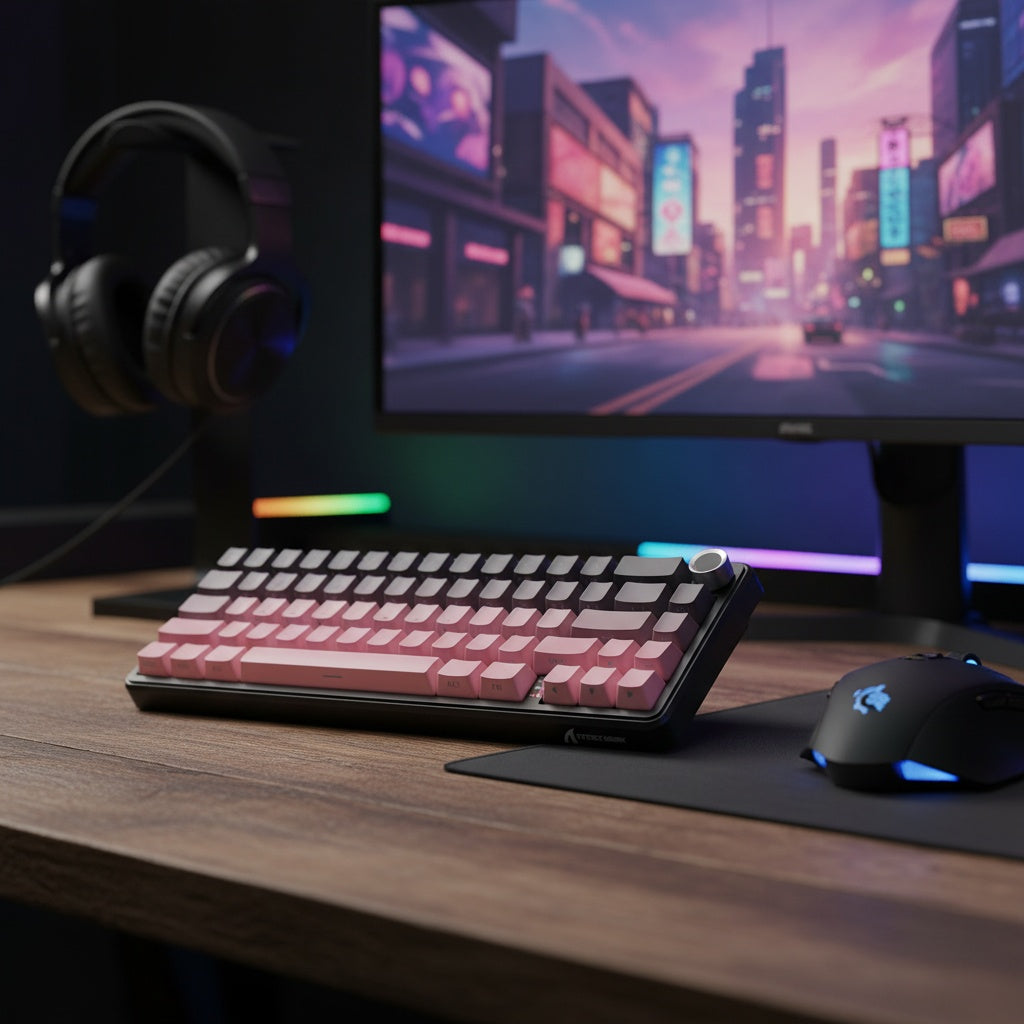 X66 Ergonomic Keyboard with Knob