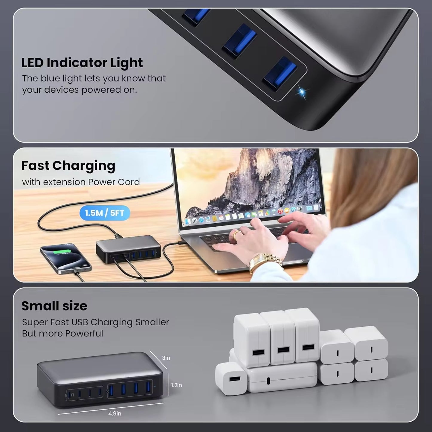 8-Port Fast Charging Station
