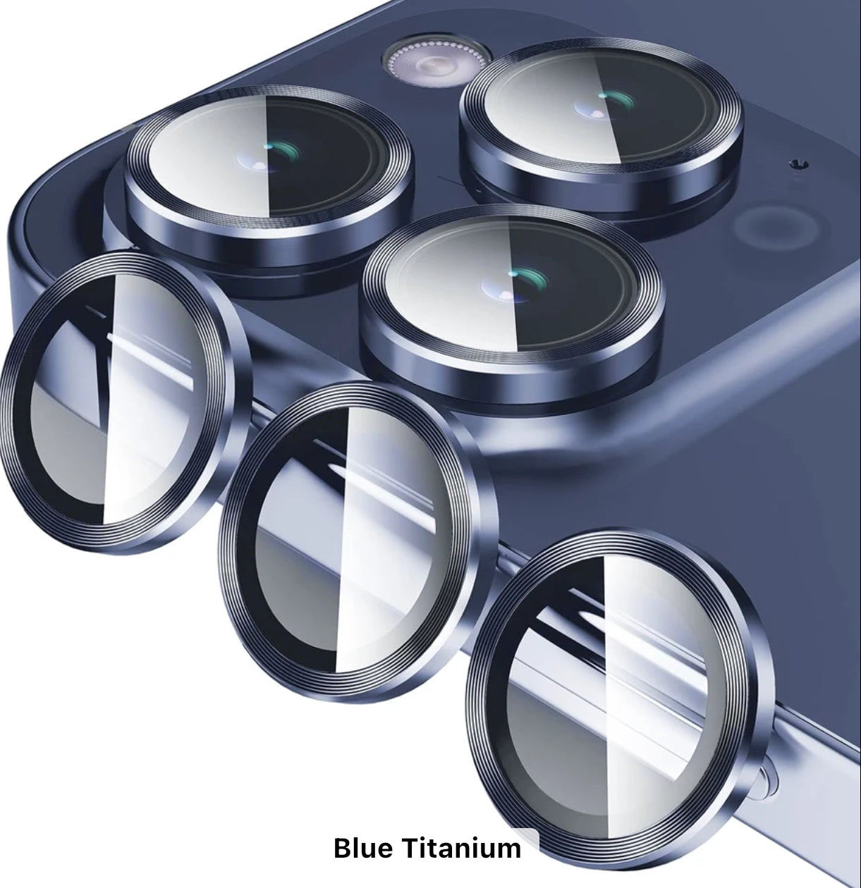 Single 3 Pcs Titanium Lens Protector
