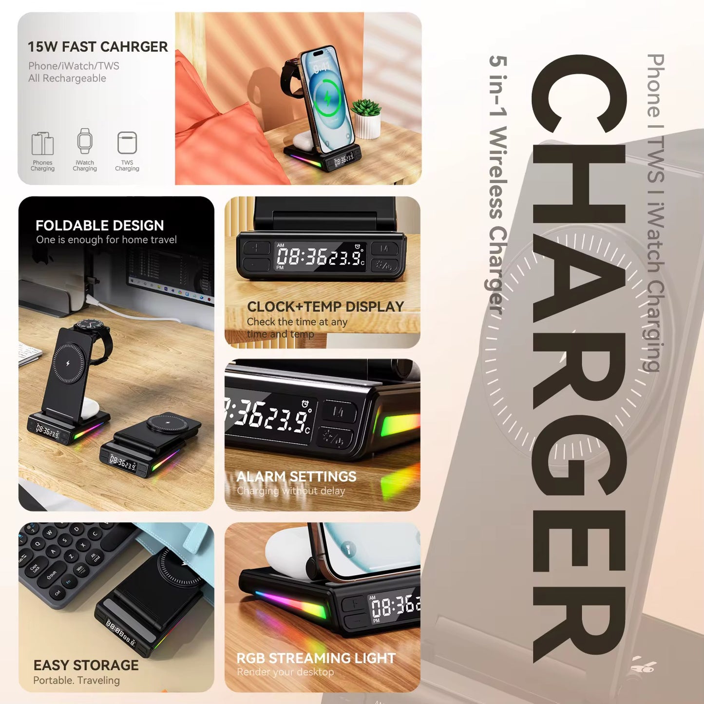 3 in 1 Wireless Charger