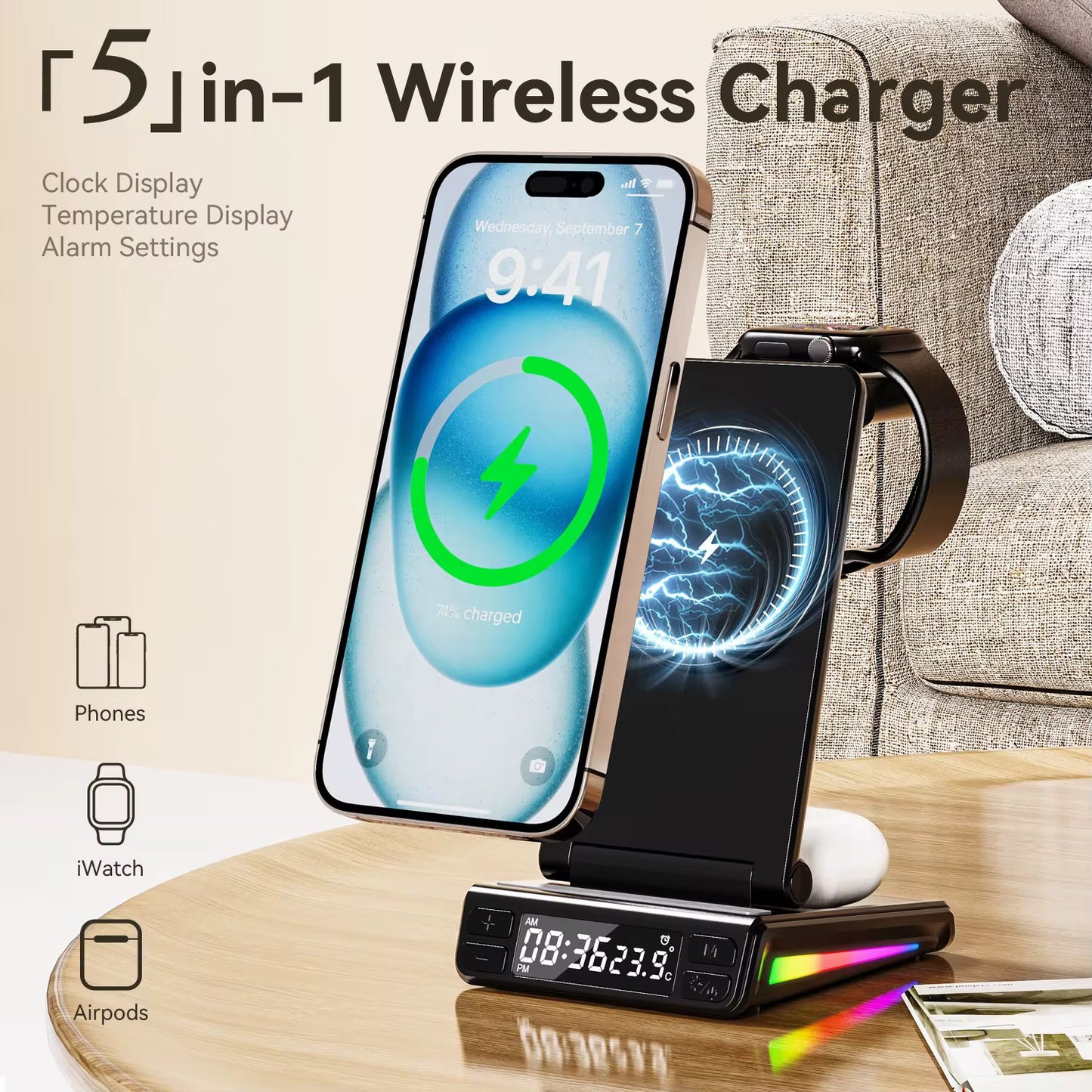 3 in 1 Wireless Charger