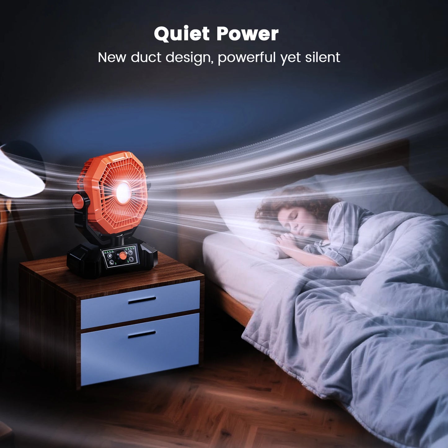 LED Lantern Camping Fan