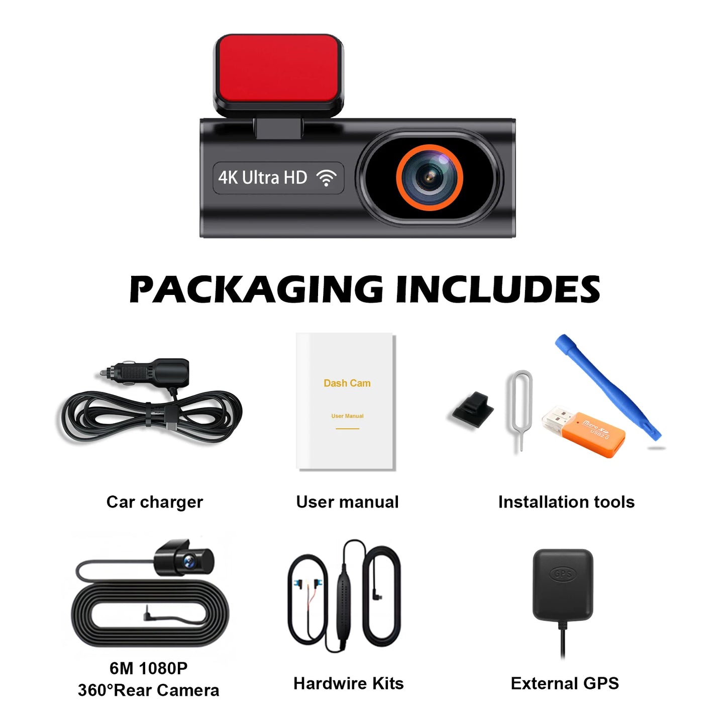 4K WIFI Dash Cam