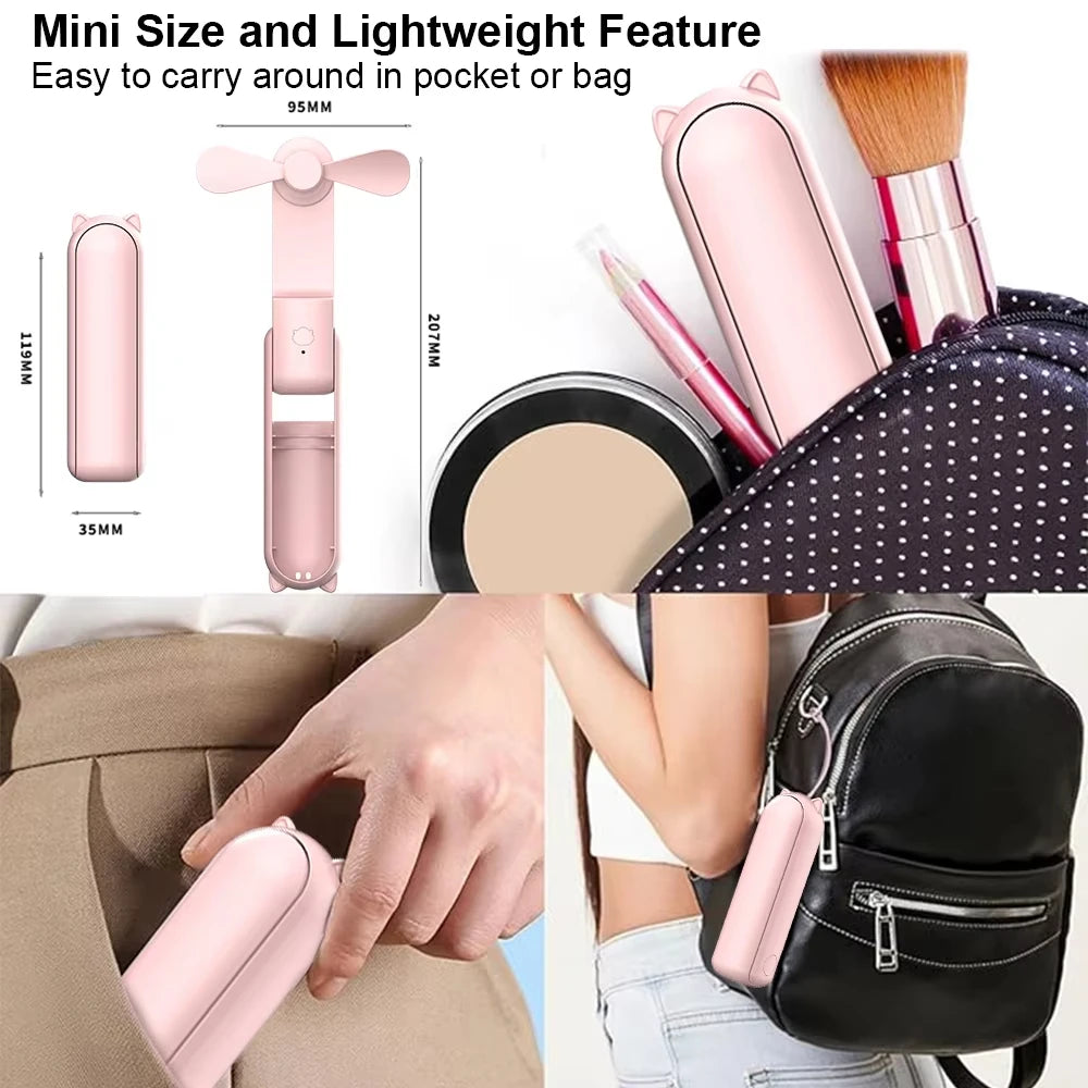 Mini Fan with Power Bank