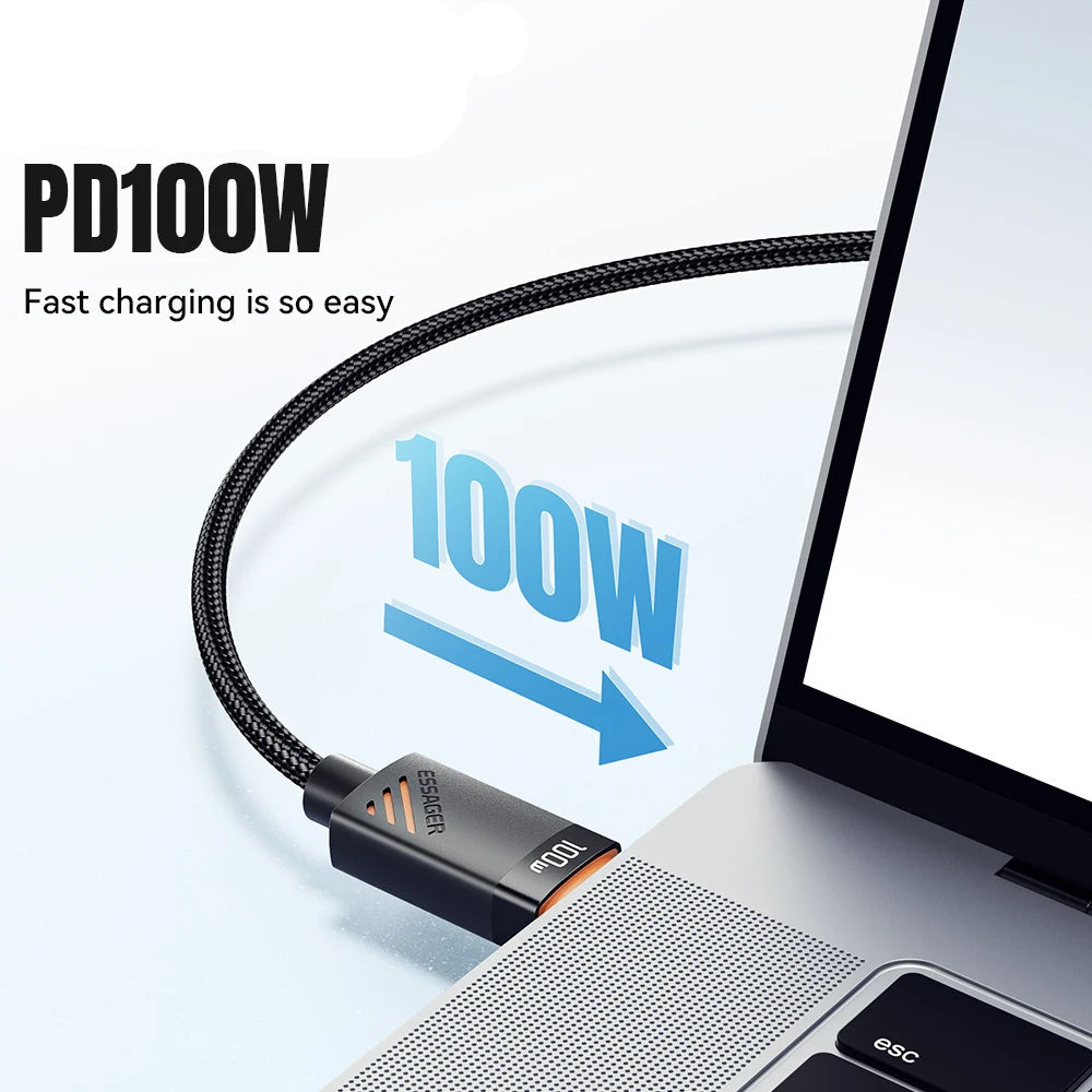 PD 100W 3-in-1 Charging Cable