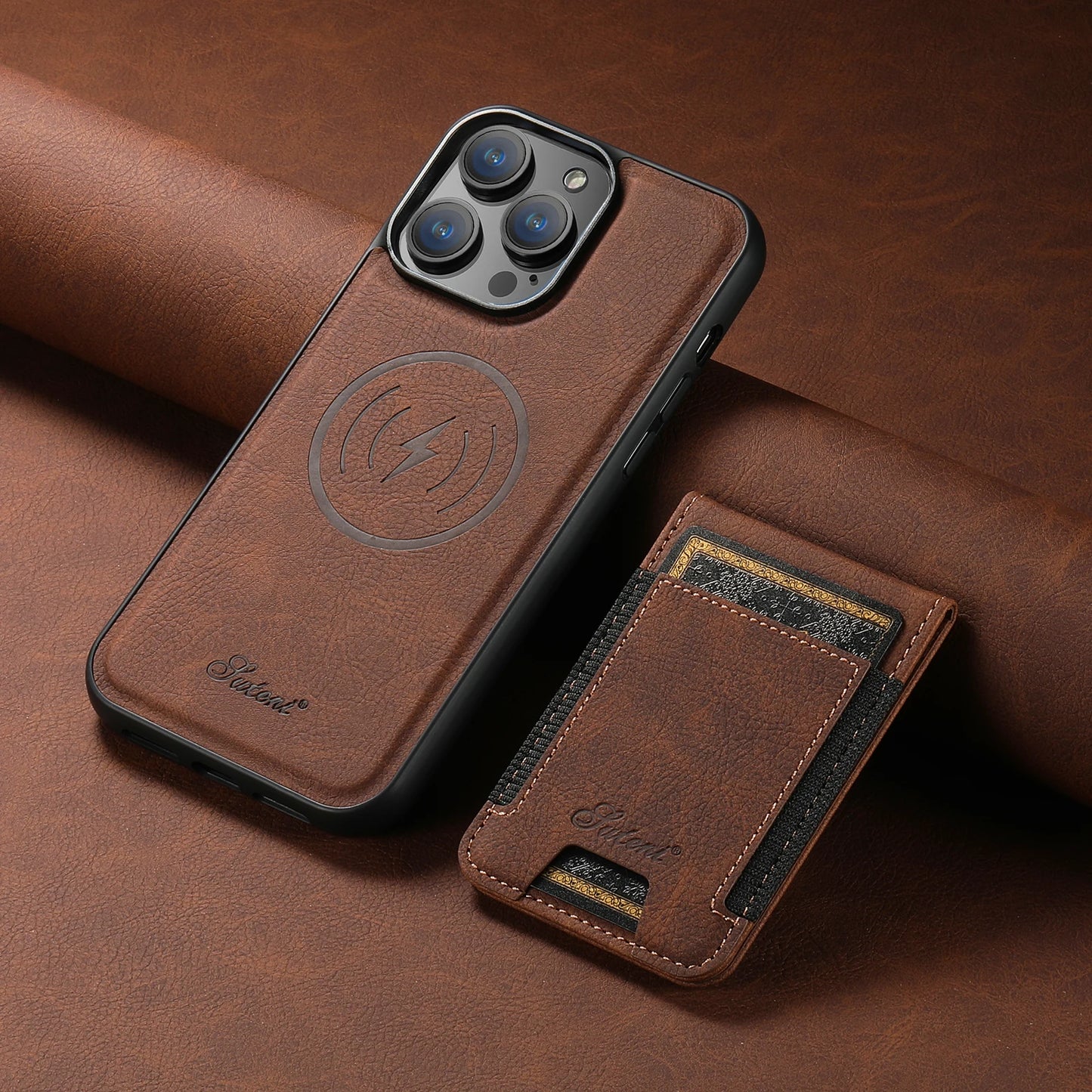 Leather Card Holder Case