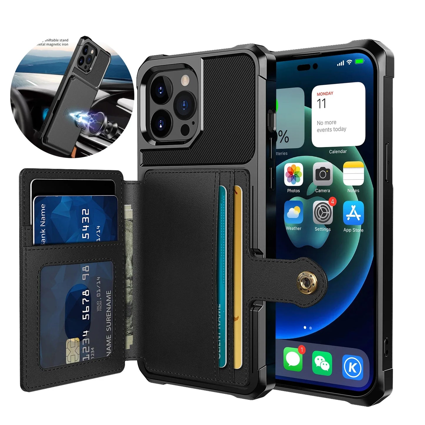 Magnetic Wallet Case