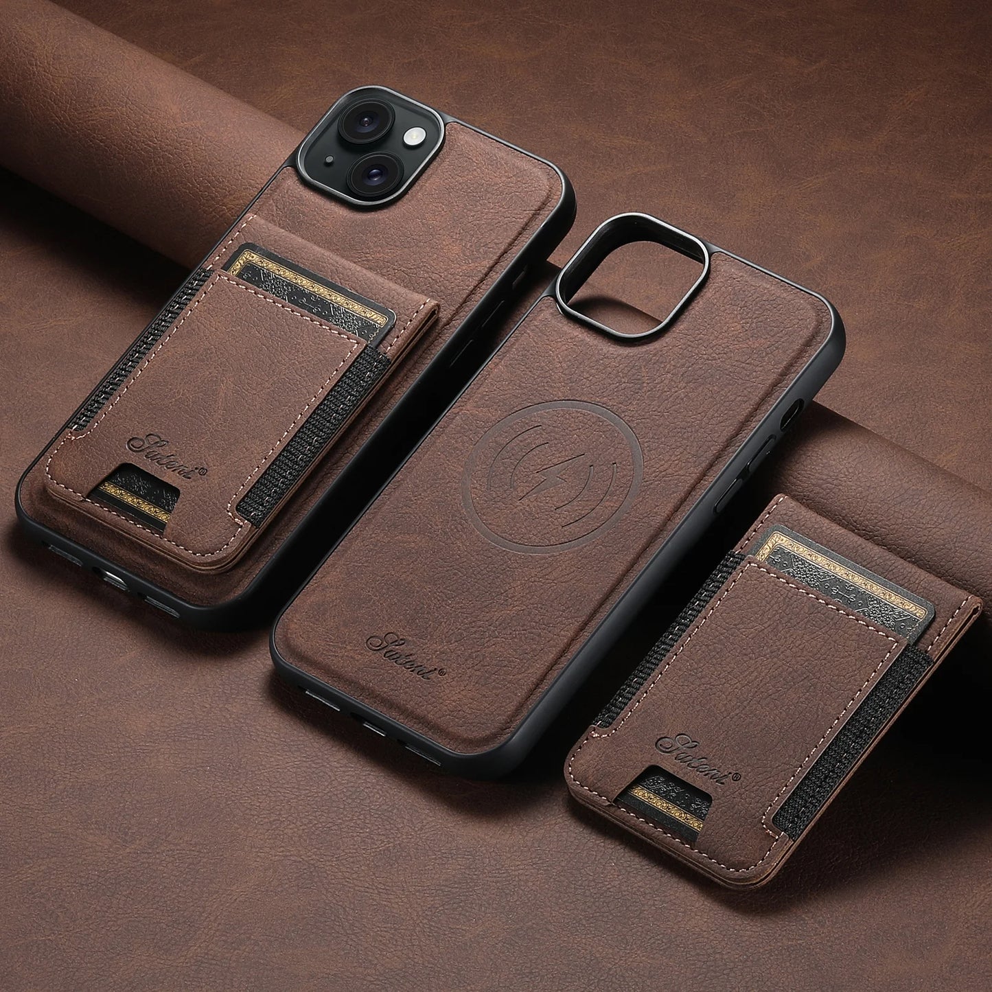 Leather Card Holder Case