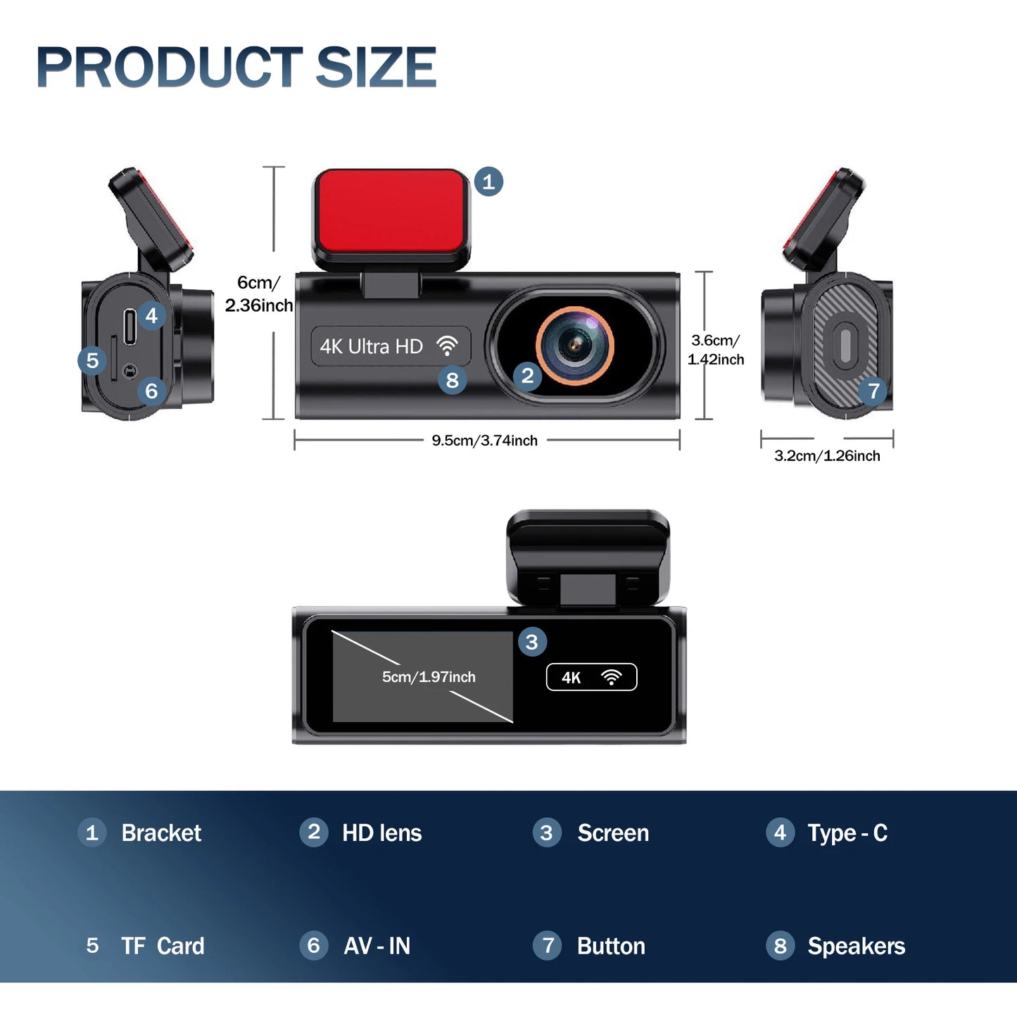 4K WIFI Dash Cam