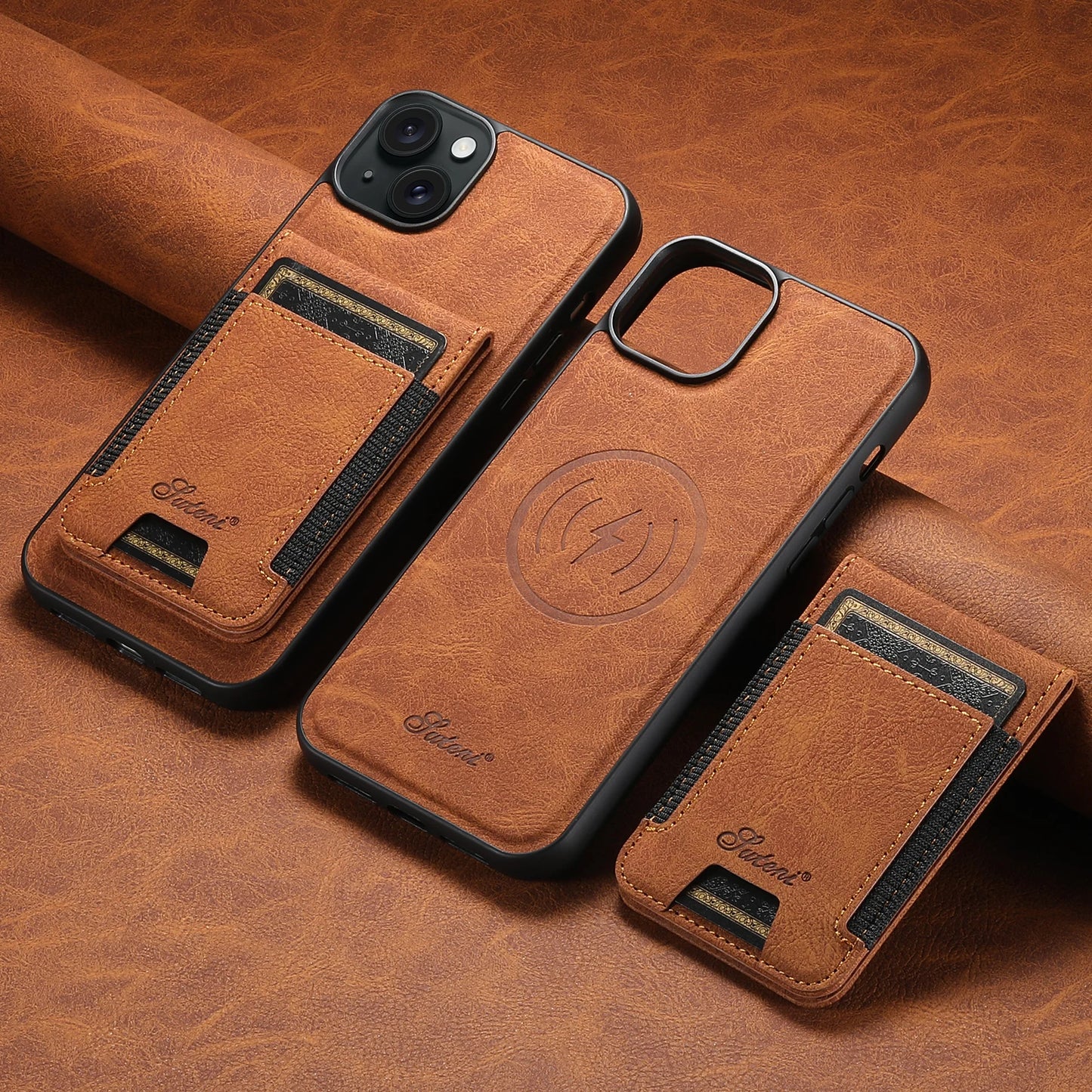 Leather Card Holder Case
