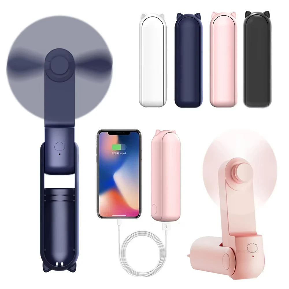 Mini Fan with Power Bank