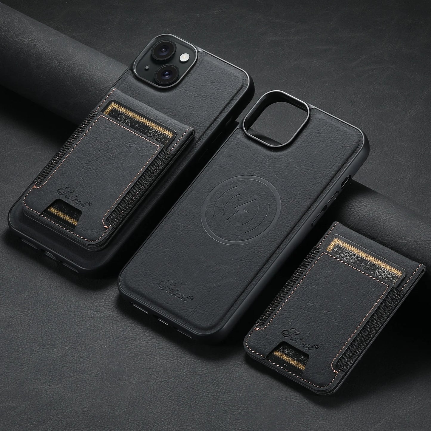 Leather Card Holder Case