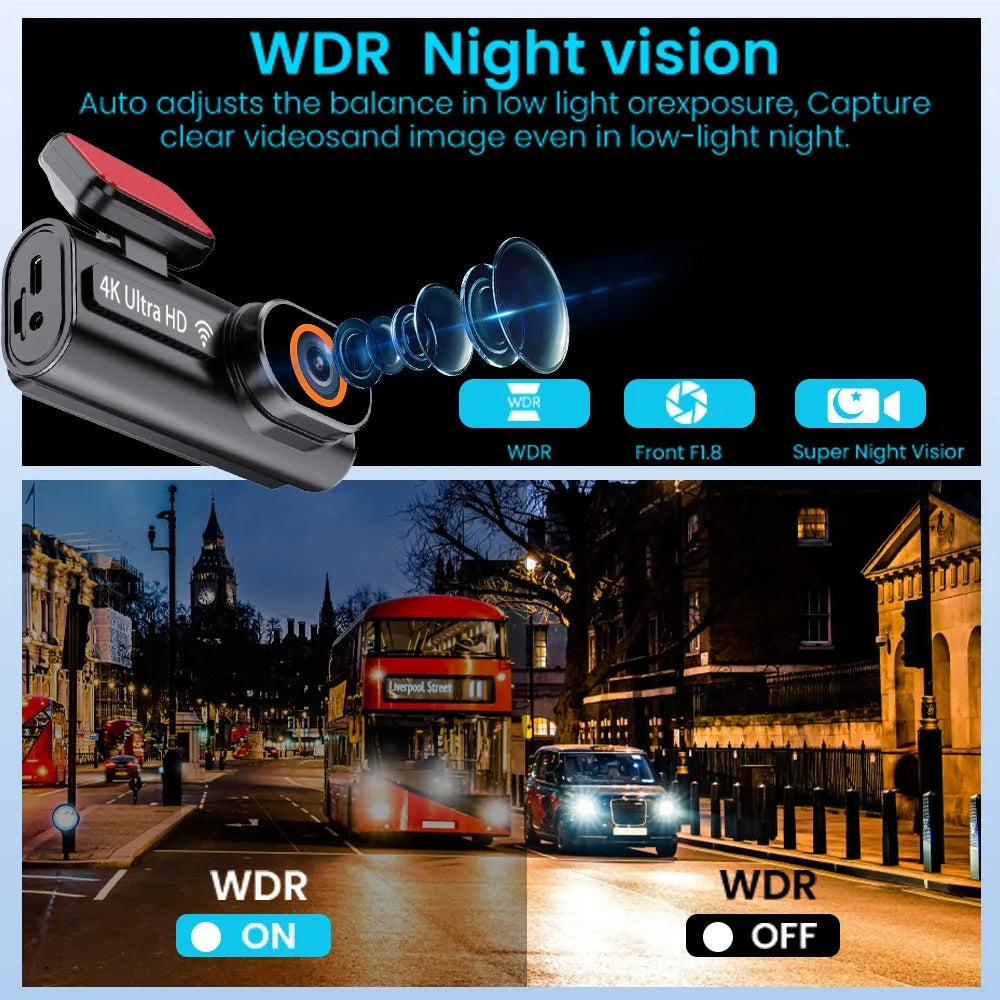 4K WIFI Dash Cam