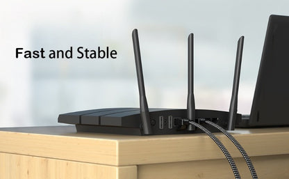 Nylon Braided Cat8 Ethernet Cable