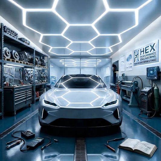 Hexagonal 6500K Garage Light