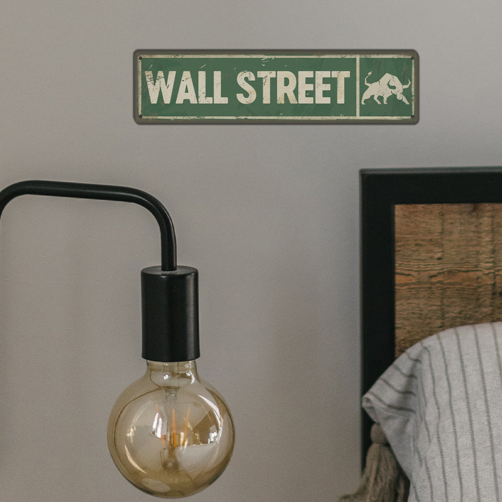 Wall Street Vintage Metal Sign