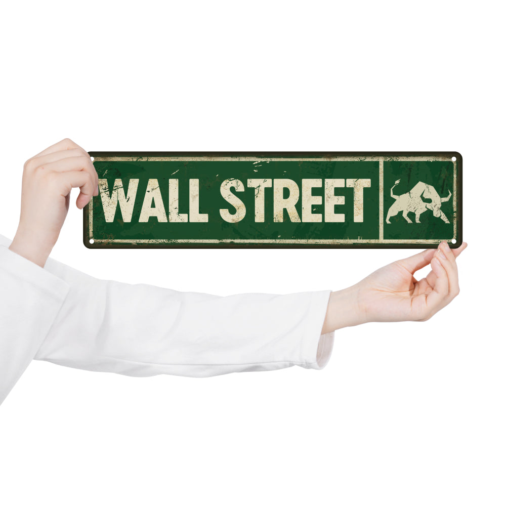 Wall Street Vintage Metal Sign