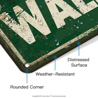 Wall Street Vintage Metal Sign