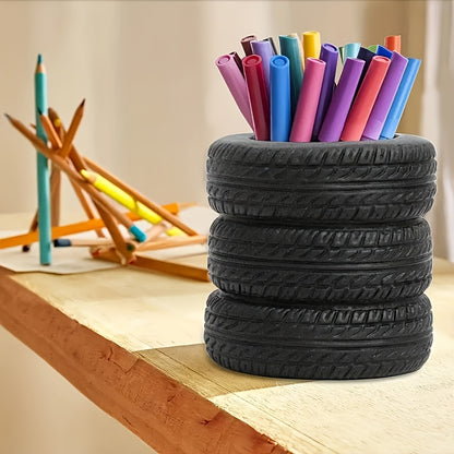 Tire-Shaped Pen Holder