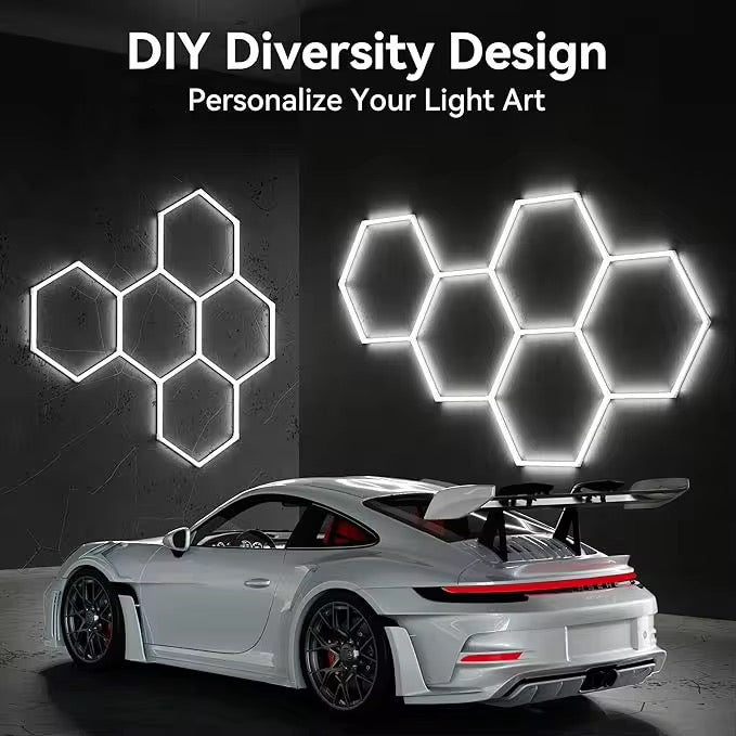 Hexagonal 6500K Garage Light