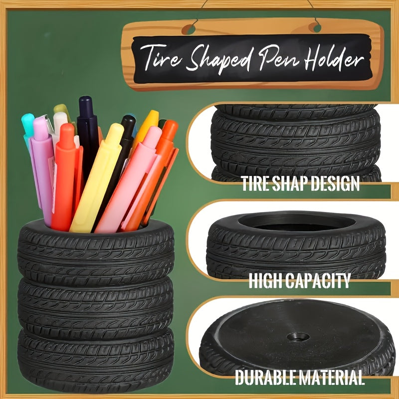Tire-Shaped Pen Holder