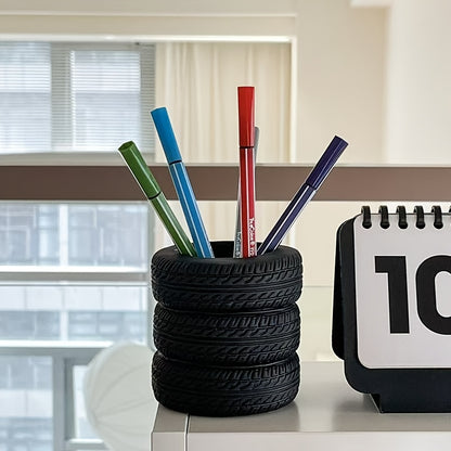 Tire-Shaped Pen Holder