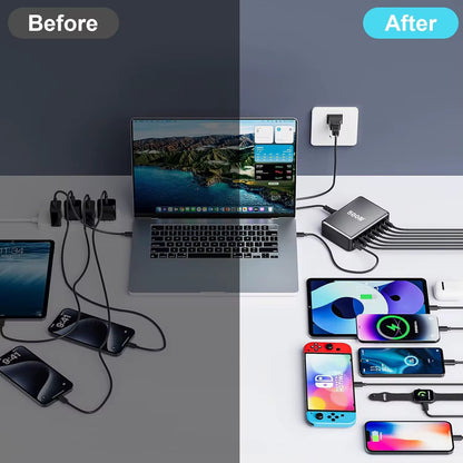 8-Port Fast Charging Station