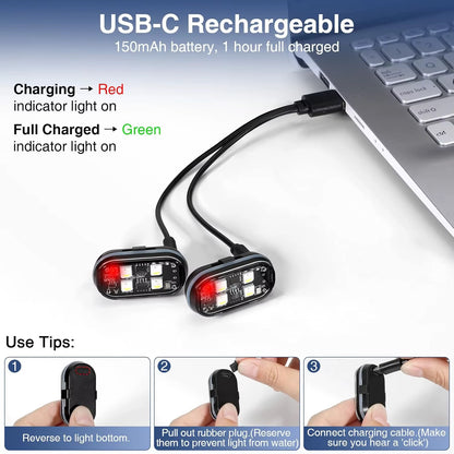2-Pack LED Strobe Lights