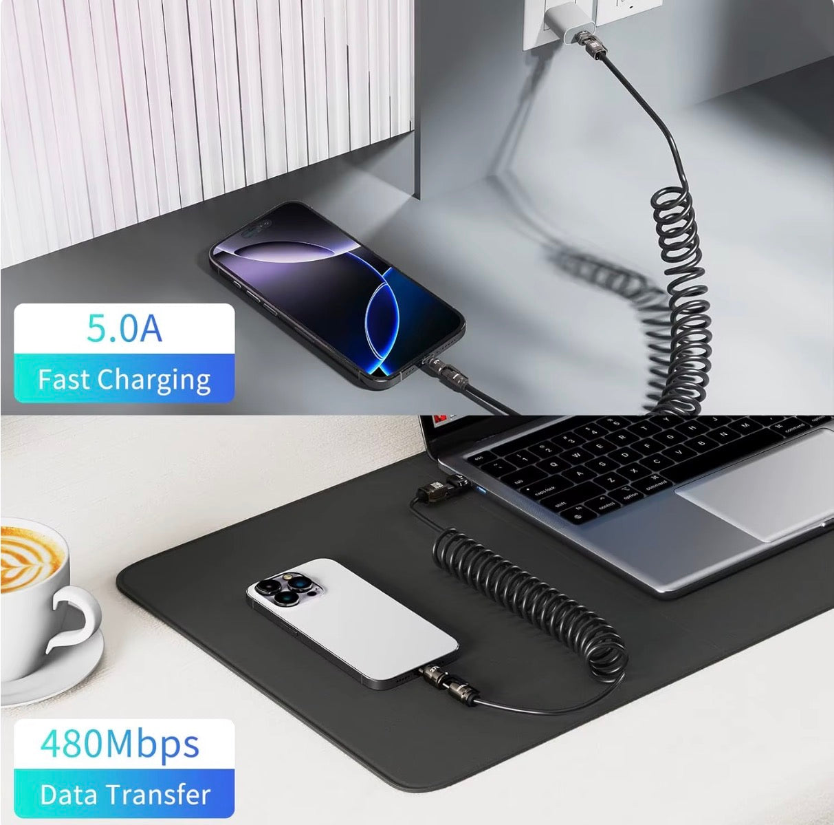4-in-1 Retrac Charging Cable