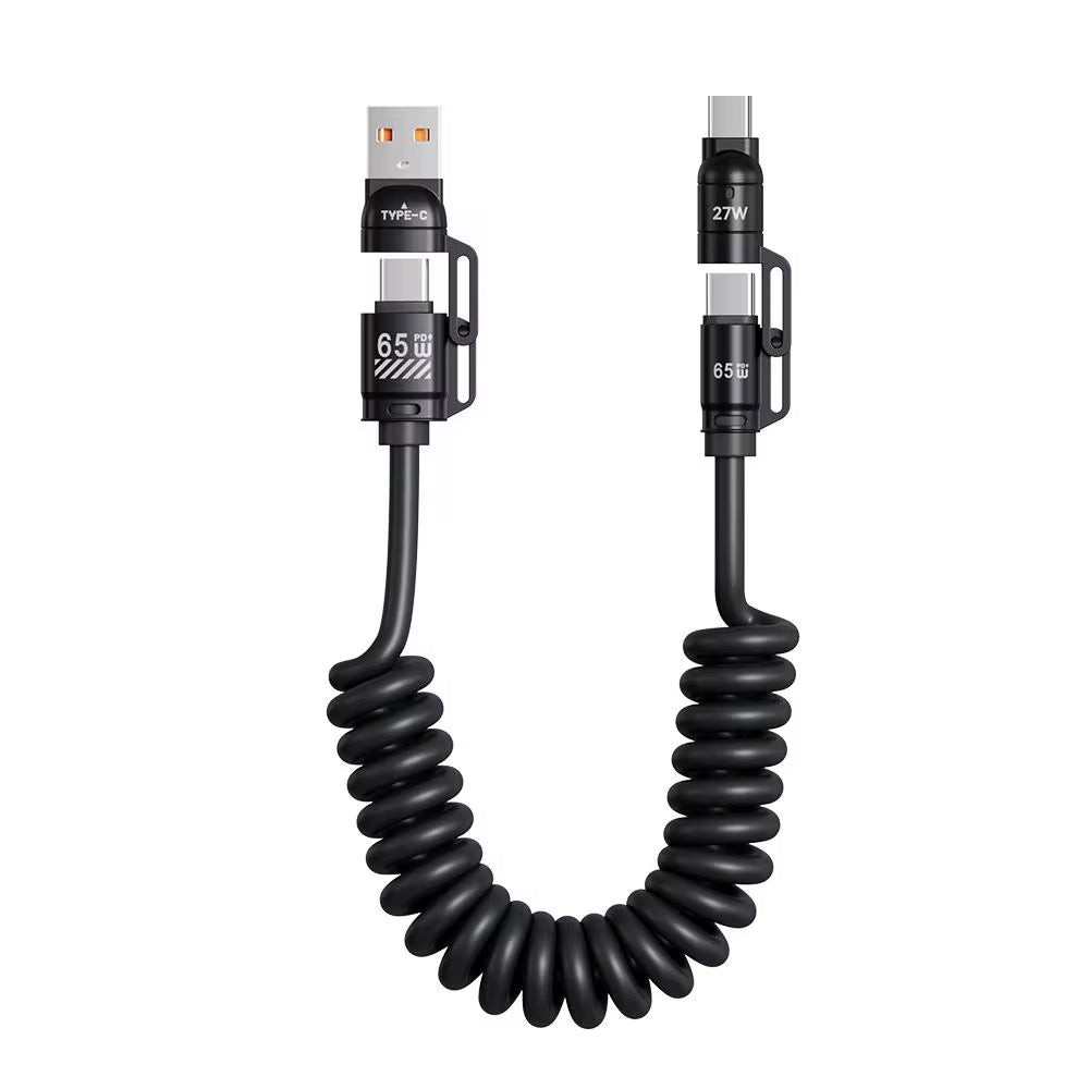 4-in-1 Retrac Charging Cable