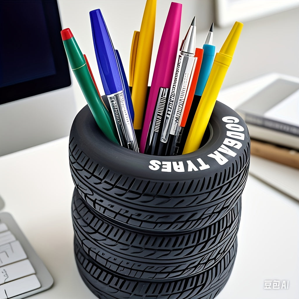 Tire-Shaped Pen Holder