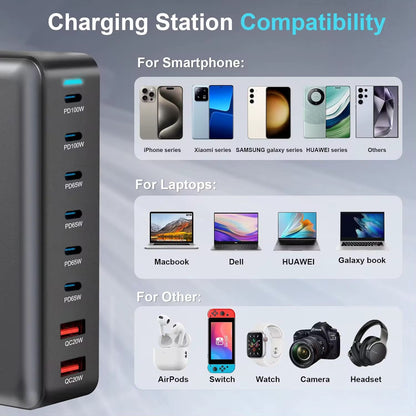 8-Port Fast Charging Station