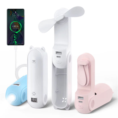 Mini Fan with Power Bank