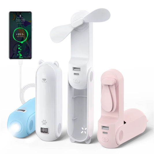 Mini Fan with Power Bank