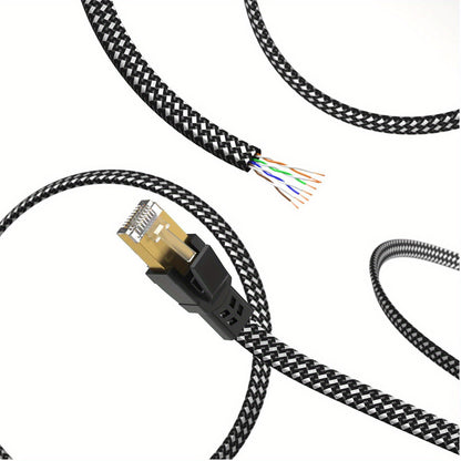 Nylon Braided Cat8 Ethernet Cable