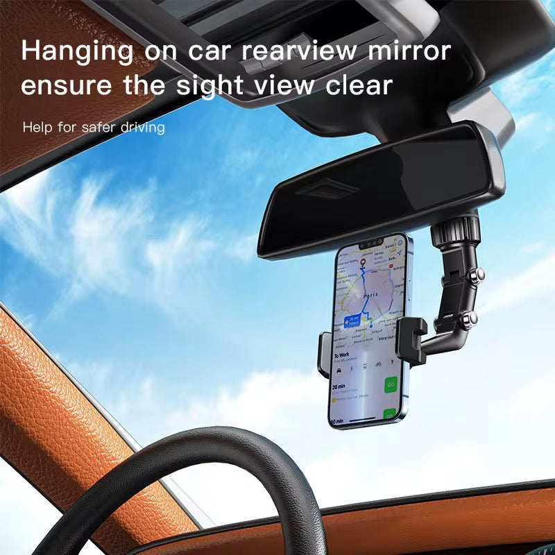 Rearview Mirror Phone Holder