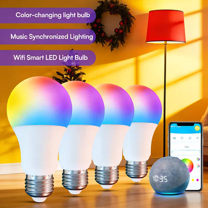 WaveGlow™ Smart Light Bulb Set (4-Pack)