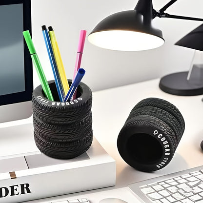 Tire-Shaped Pen Holder