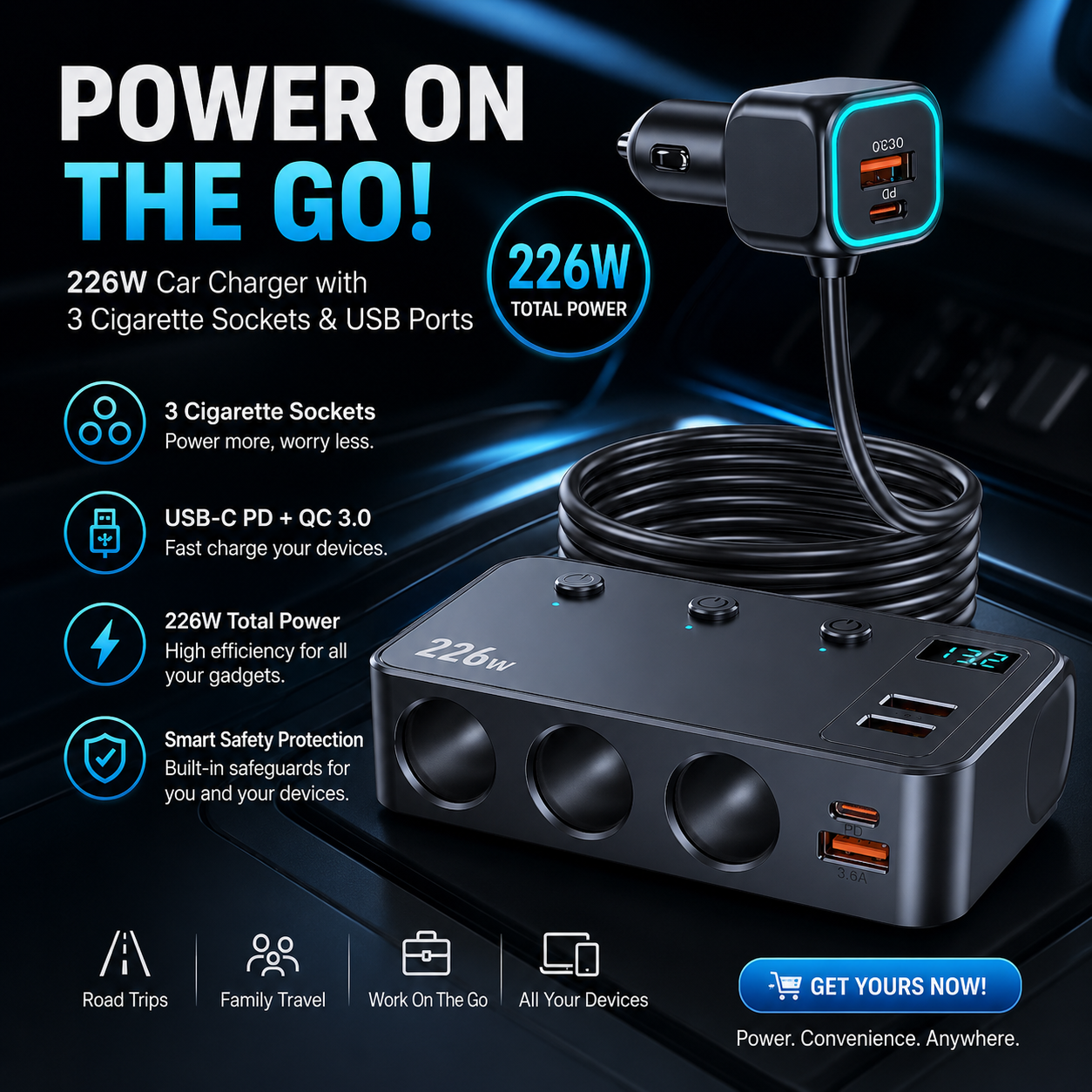 RoadStation Power Splitter
