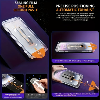 Premium Tempered Glass Screen Protectors Along with an Installation Kit