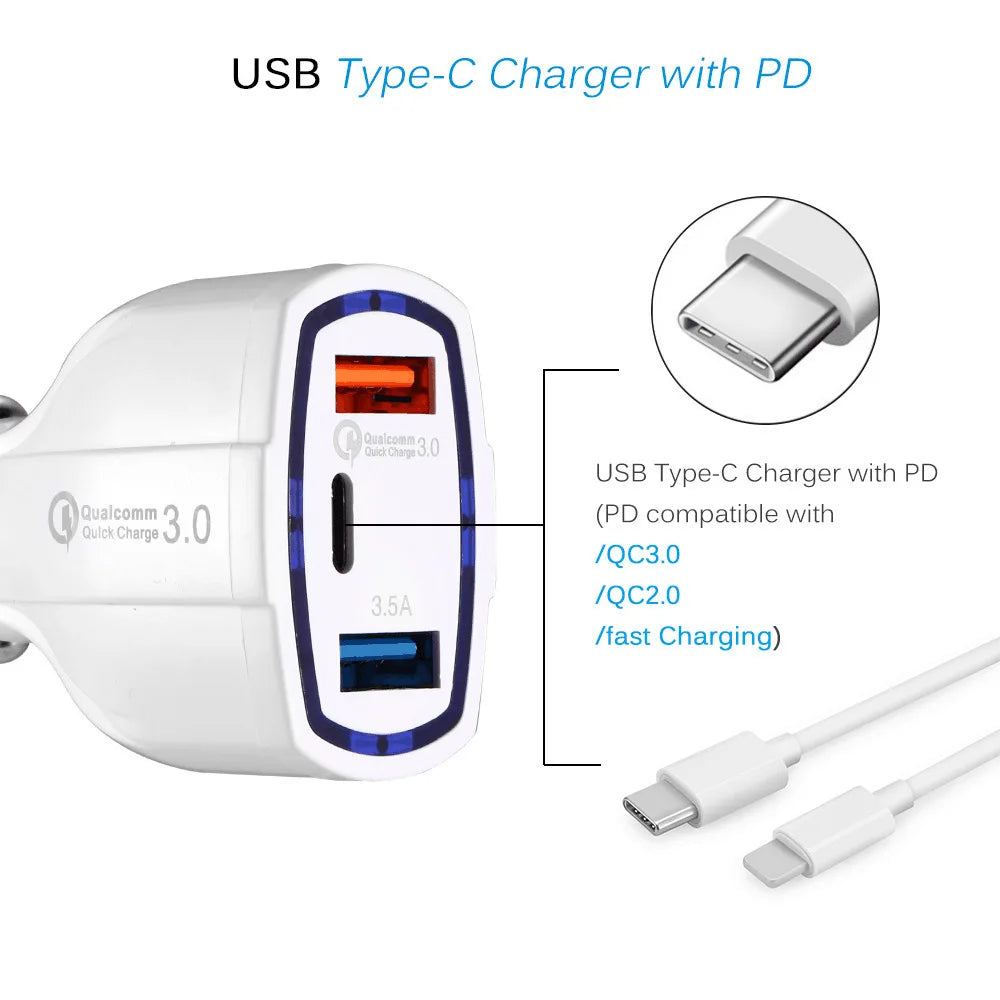 3.5A Car Charger Adapter