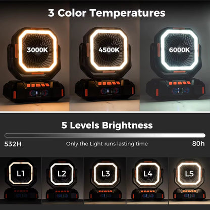 40000mAh Outdoor Fan