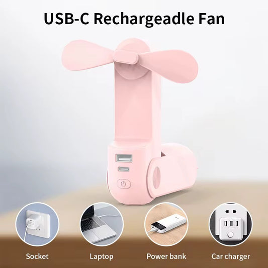Mini Fan with Power Bank