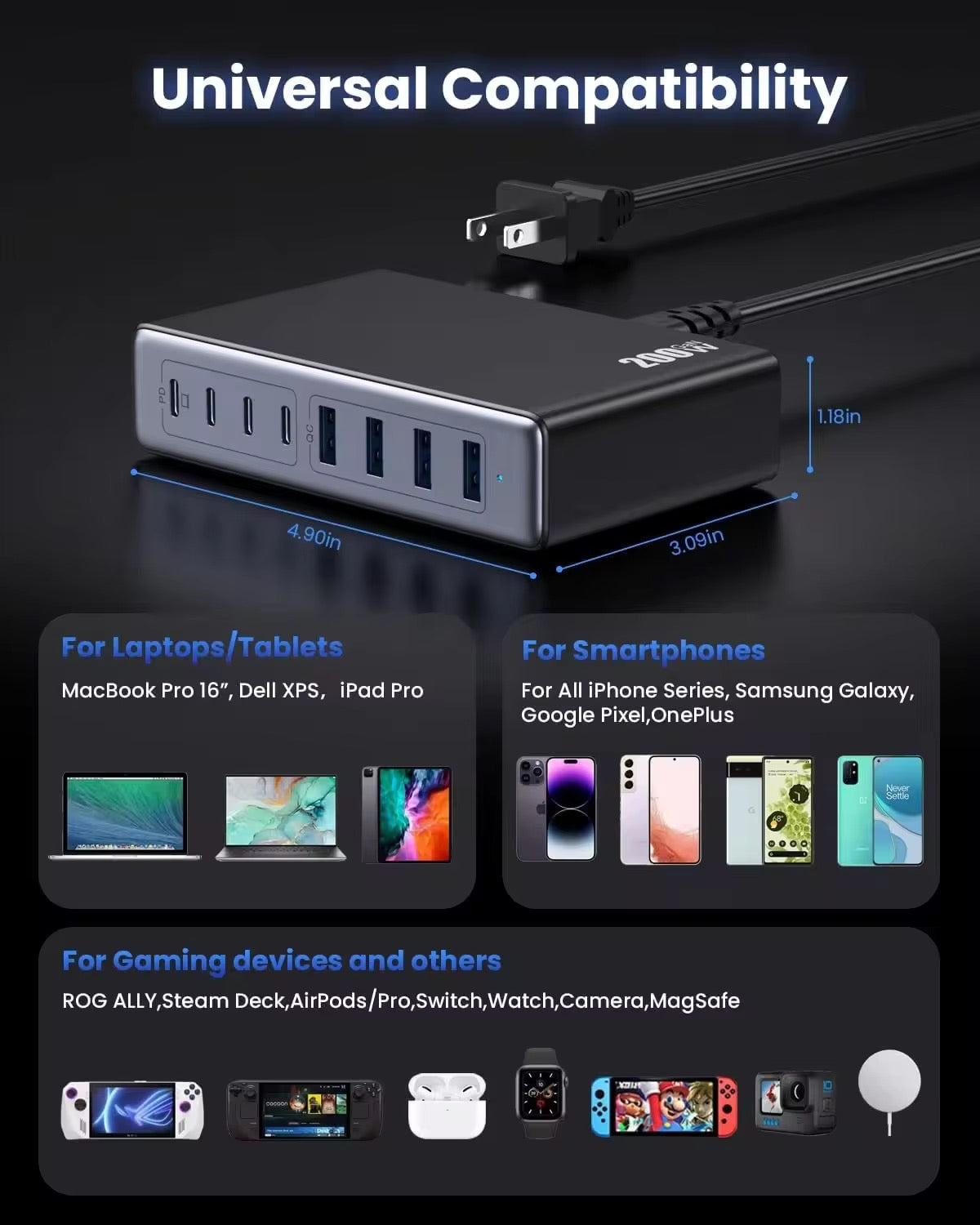 8-Port Fast Charging Station