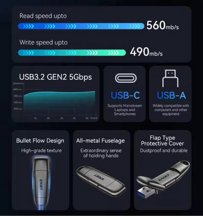 Wave Metal Flash Drive