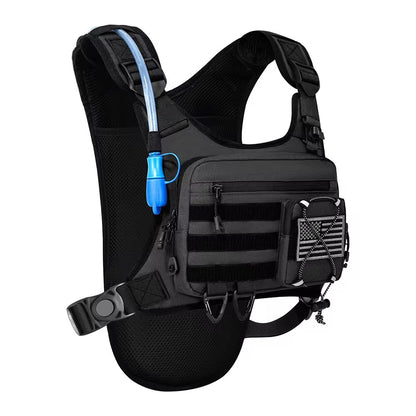 Reflective Chest Pack With Gear Holder, 2L Water Hydration Vest
