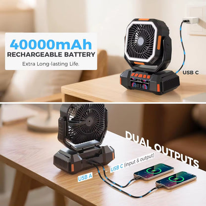 40000mAh Outdoor Fan